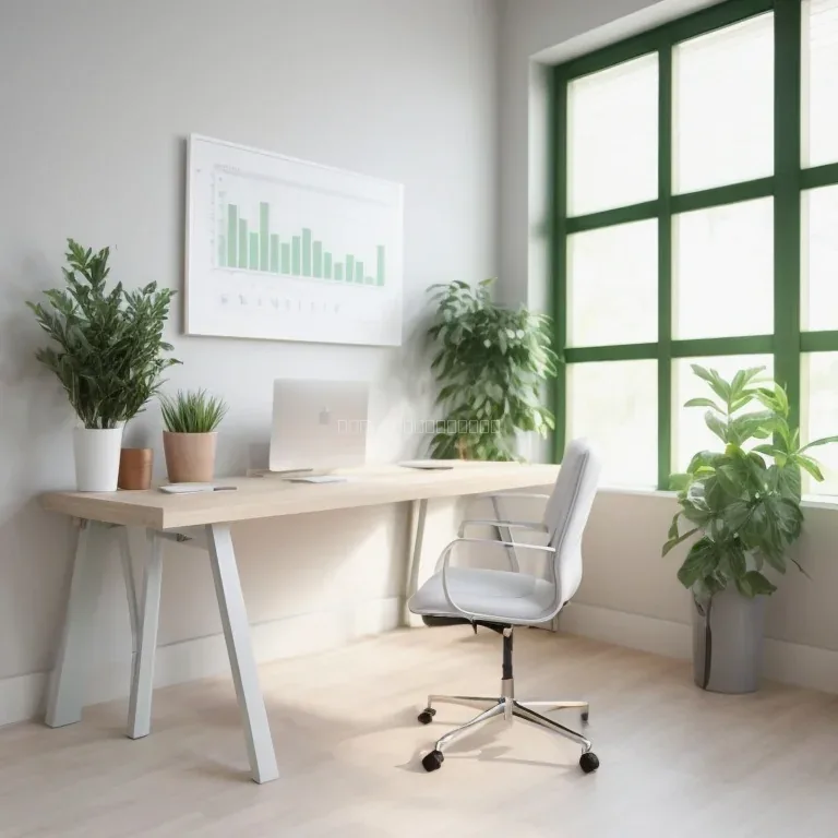 Professional engaged in a mindful breathing exercise at a desk